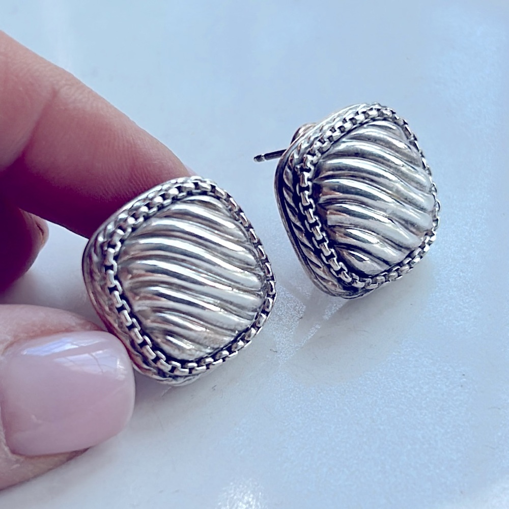 David Yurman sterling silver vintage earrings